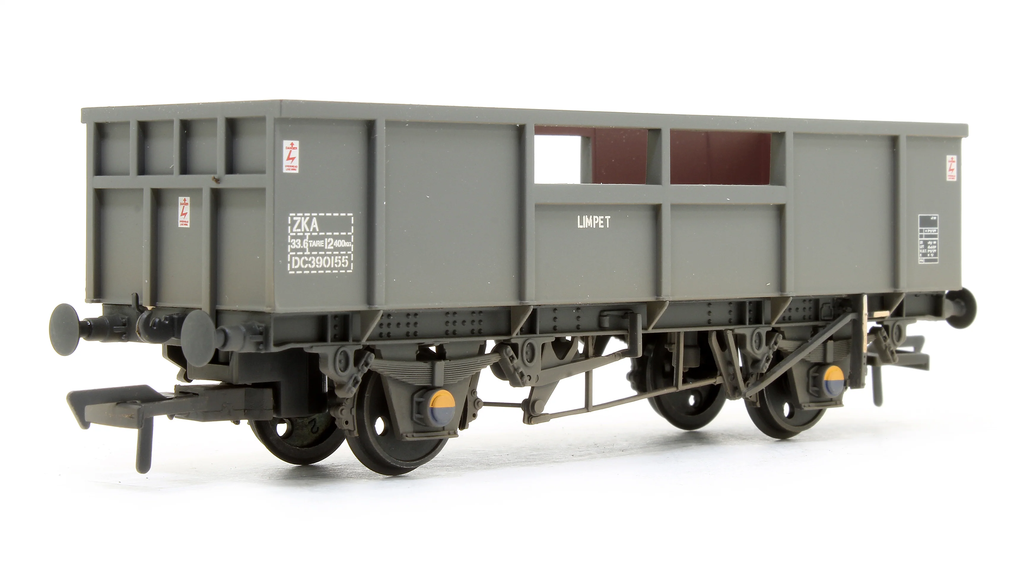 38-086B BR MKA 'Limpet' Open Wagon Grey 390155 - Weathered