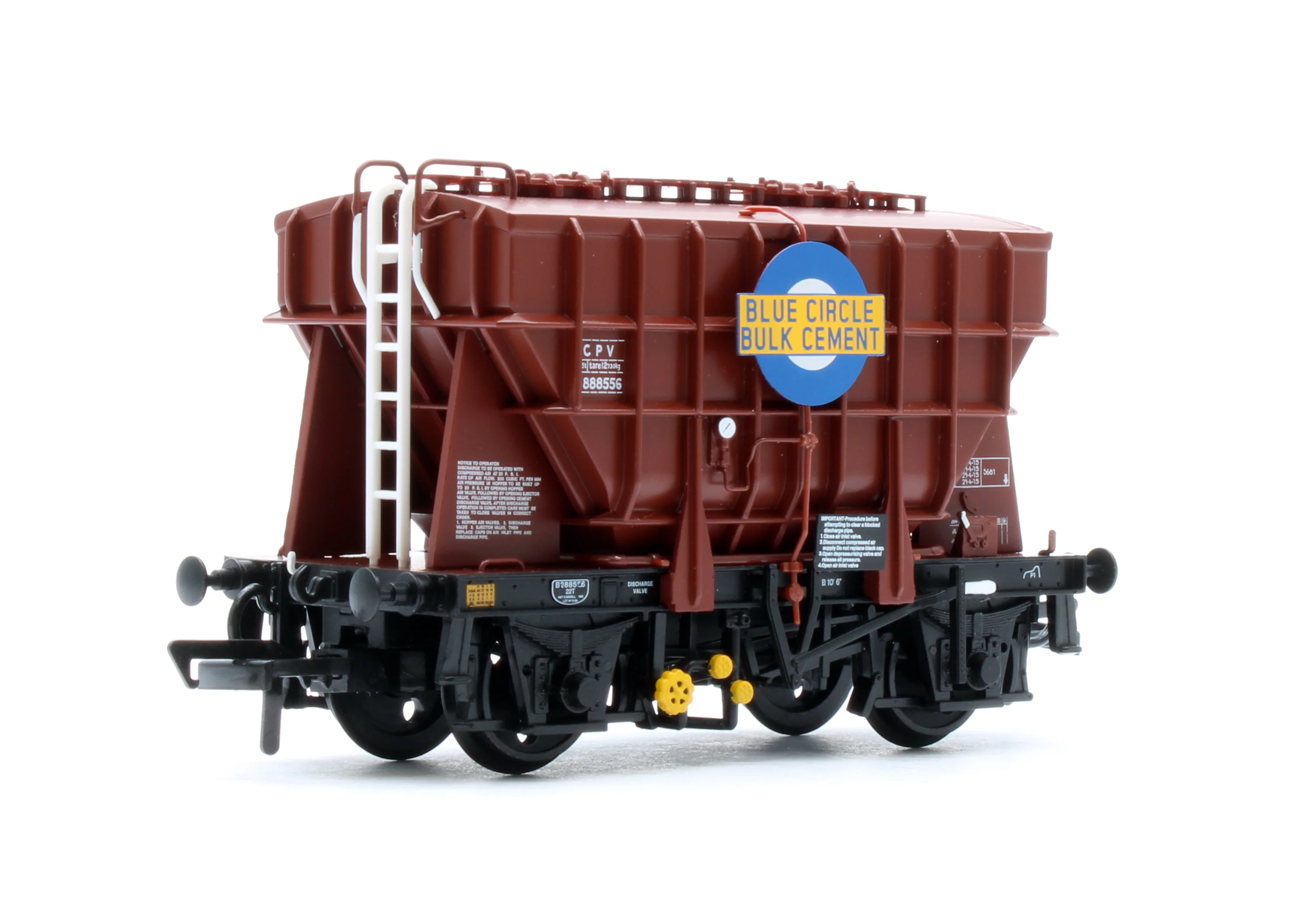 38-270B BR 22T CPV Presflo Bulk Powder Wagon BR Bauxite 'Blue Circle' No.B888556 - Image 2
