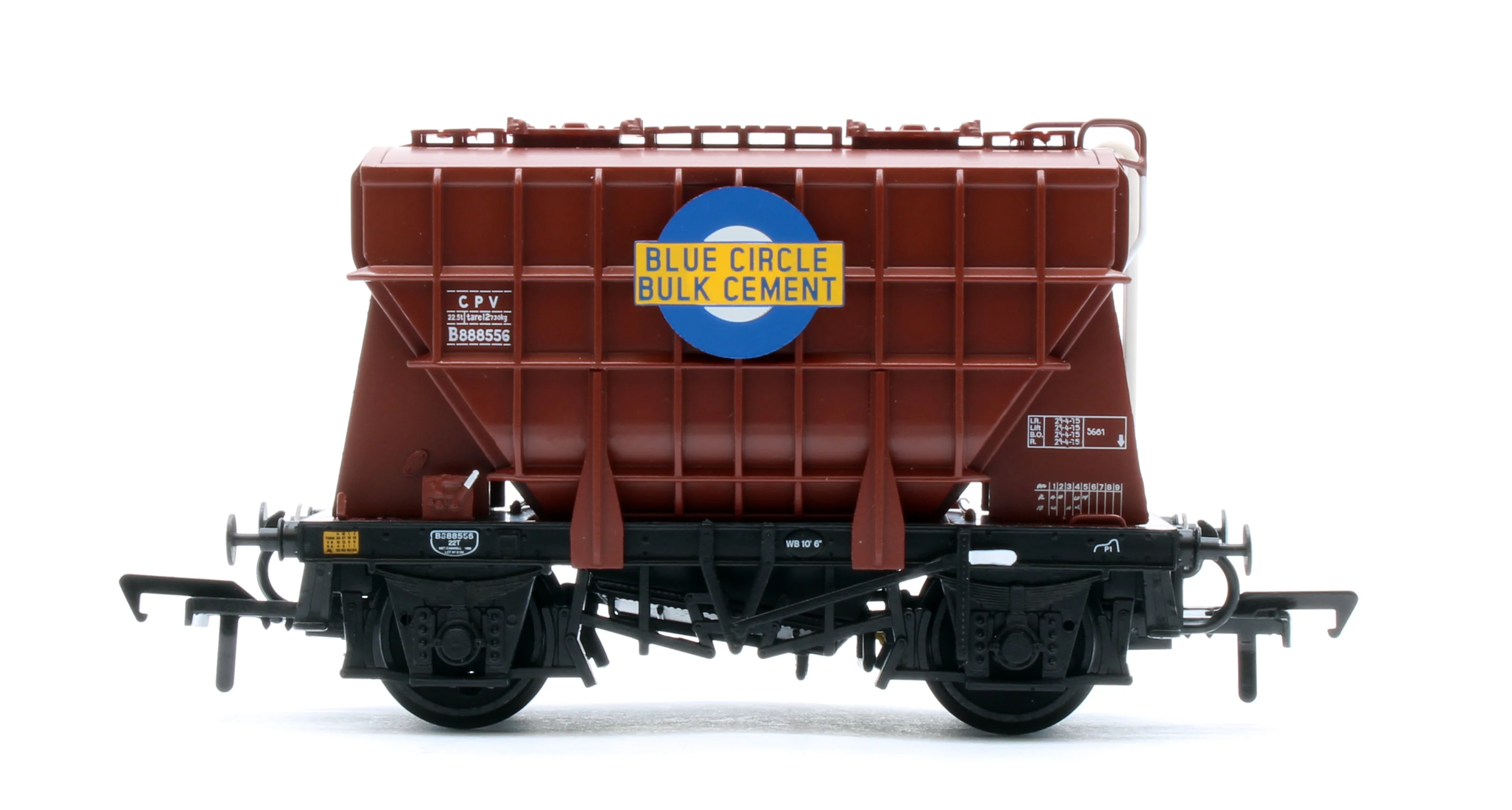 38-270B BR 22T CPV Presflo Bulk Powder Wagon BR Bauxite 'Blue Circle' No.B888556 - Image 3