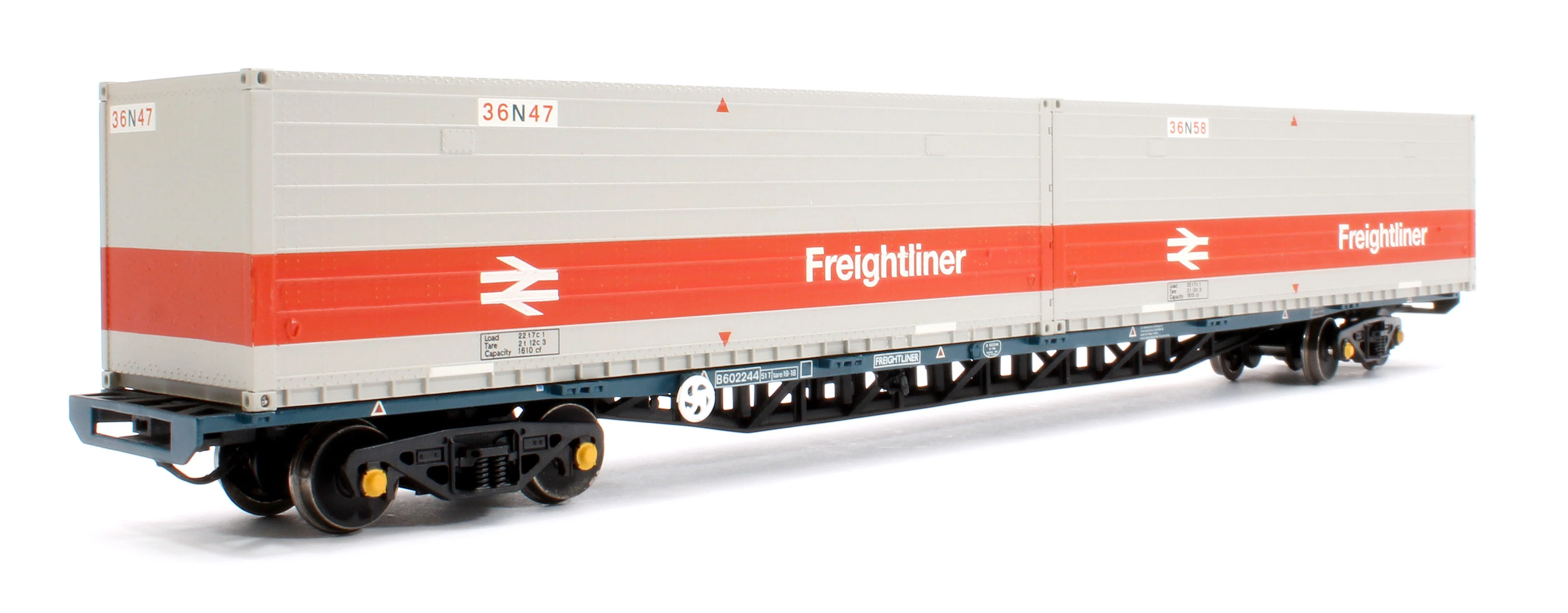 38-626C BR FFA Inner Flat BR Blue No.B602244 2 x Type N Freightliner Containers - Image 3