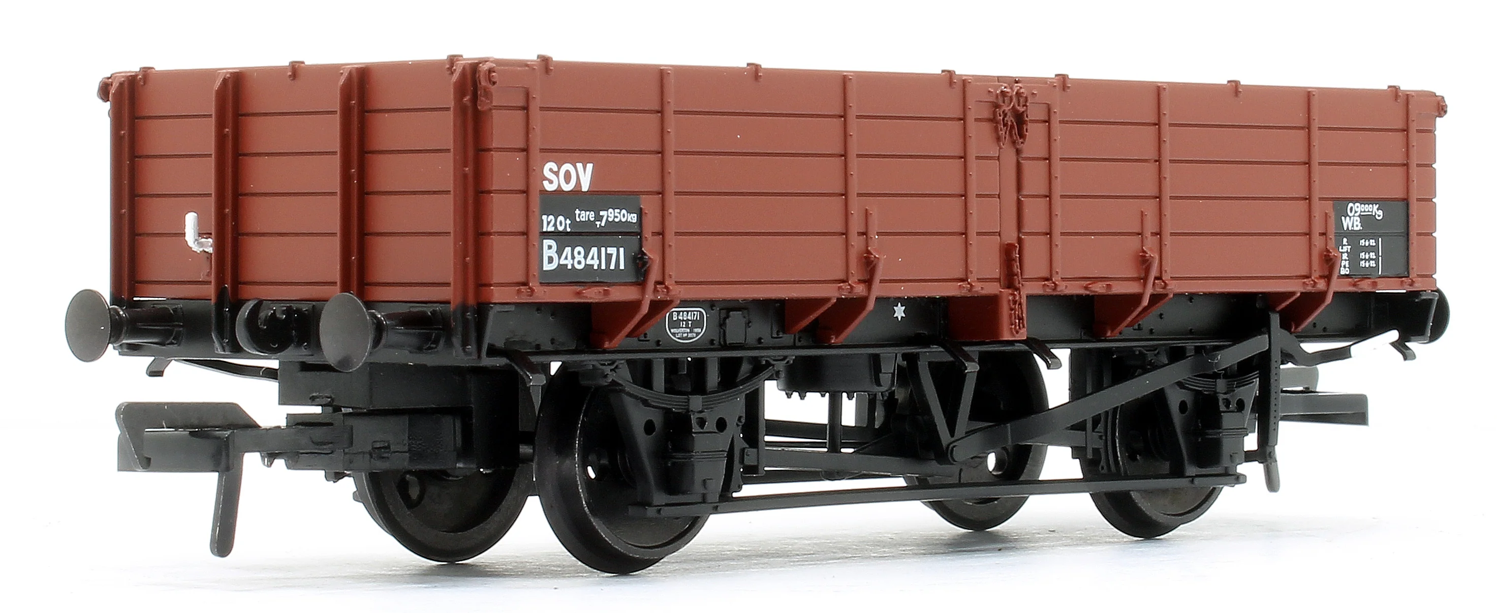 38-703 BR 12T Pipe Wagon BR Bauxite (TOPS) 484171 - Image 2