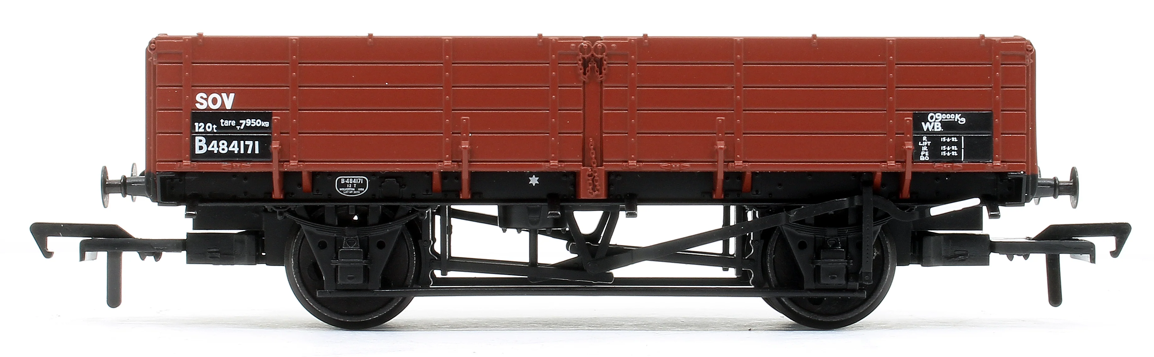 38-703 BR 12T Pipe Wagon BR Bauxite (TOPS) 484171 - Image 3