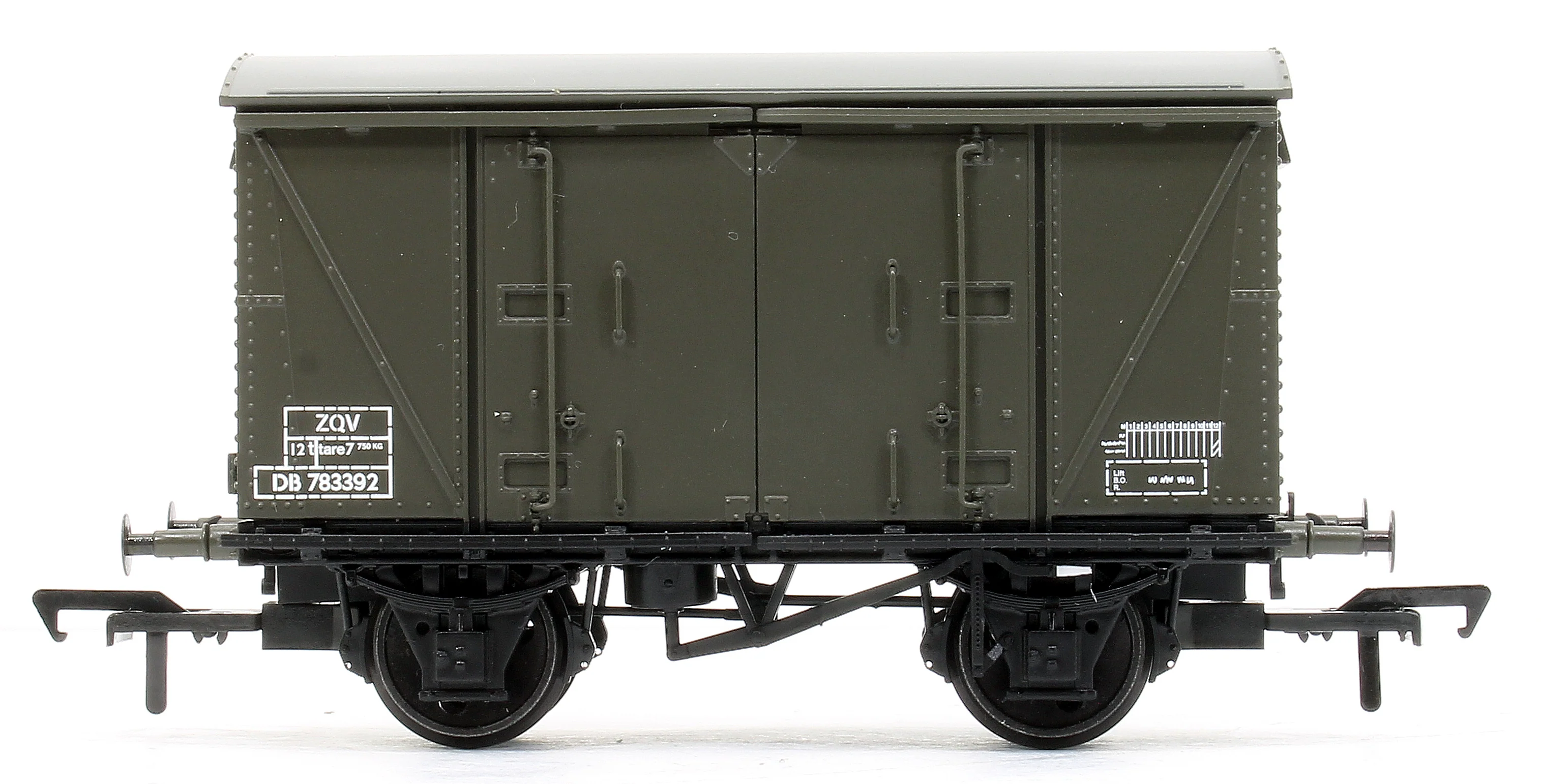 38-875 BR 12T 'Vanwide' Ventilated Van BR Departmental Olive Green No. DB783392 - Image 3