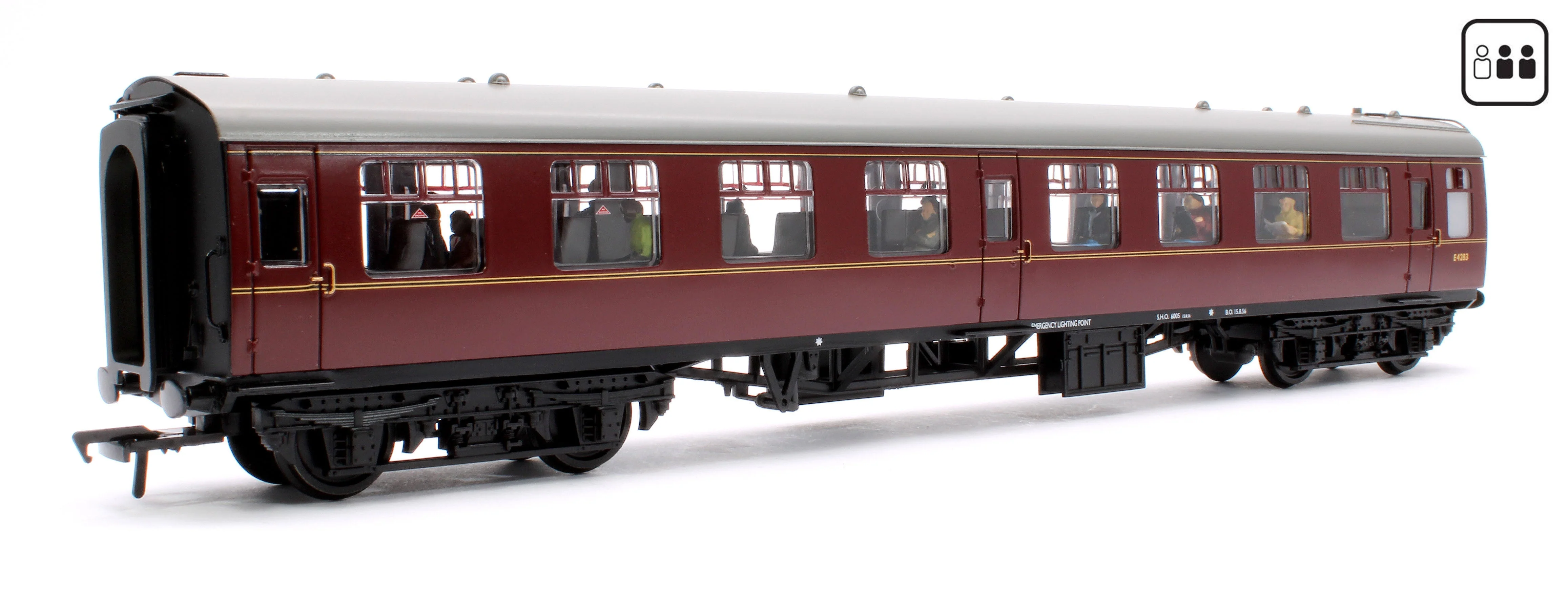 Pre-Owned 39-060APF BR Mk1 TSO Tourist Second Open BR Maroon (Passengers Fitted) No.E4283