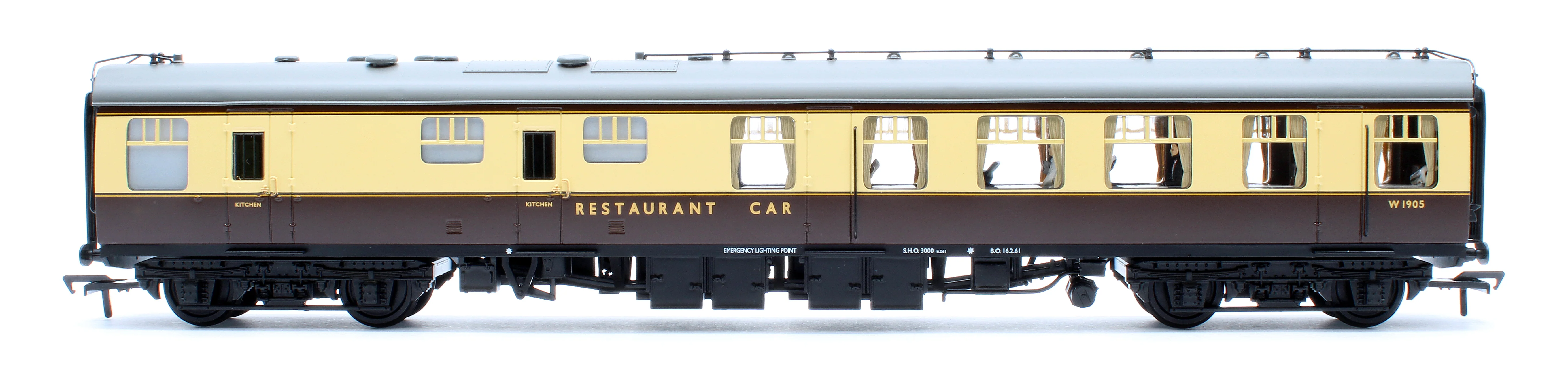 39-102CPF BR Mk1 RU Restaurant Unclassified BR (WR) Chocolate & Cream W1905 - Fitted Passengers - Image 3