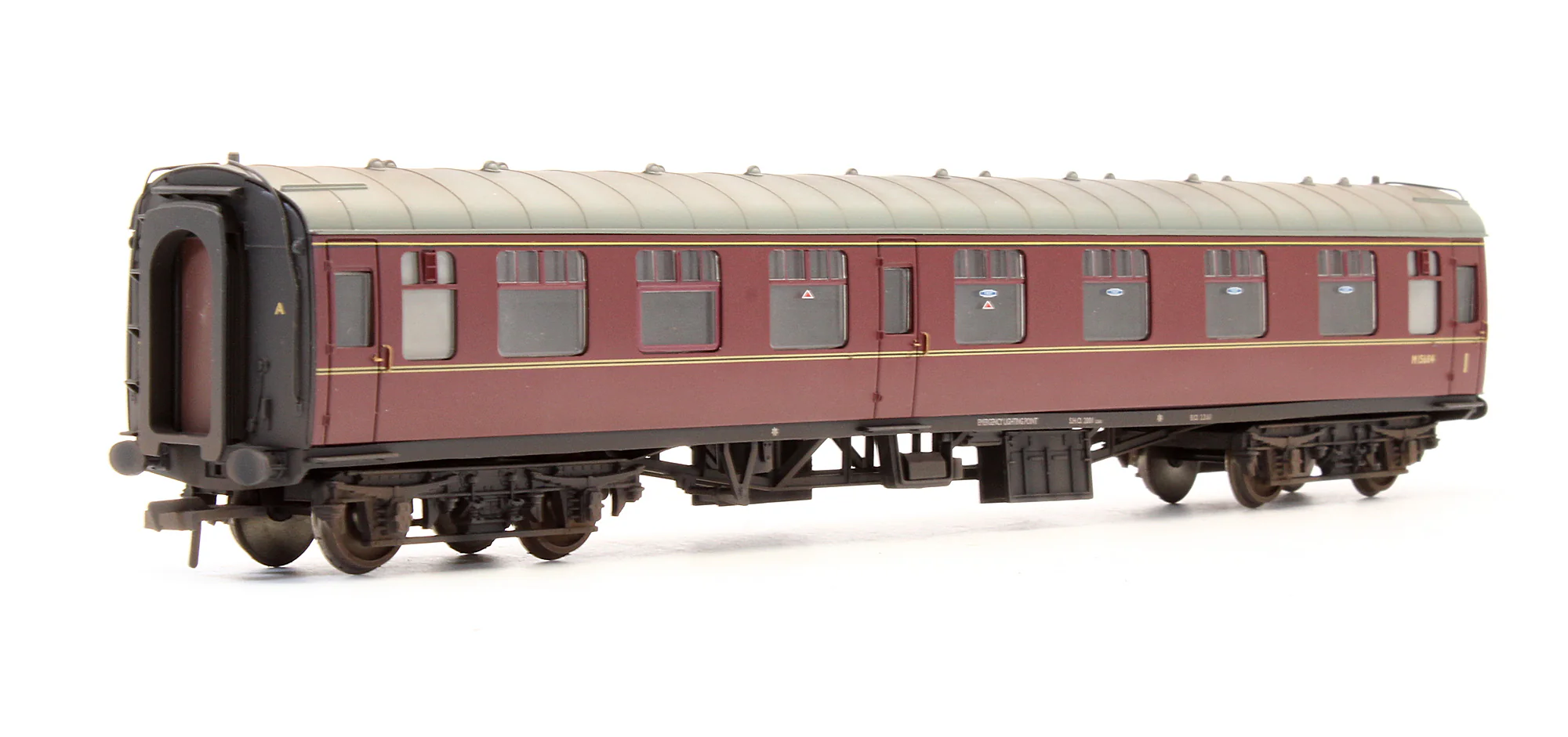 Pre-Owned 39-126B BR Maroon MK1 Composite Corridor CK Coach 'M15684' - Custom Weathered - Image 2
