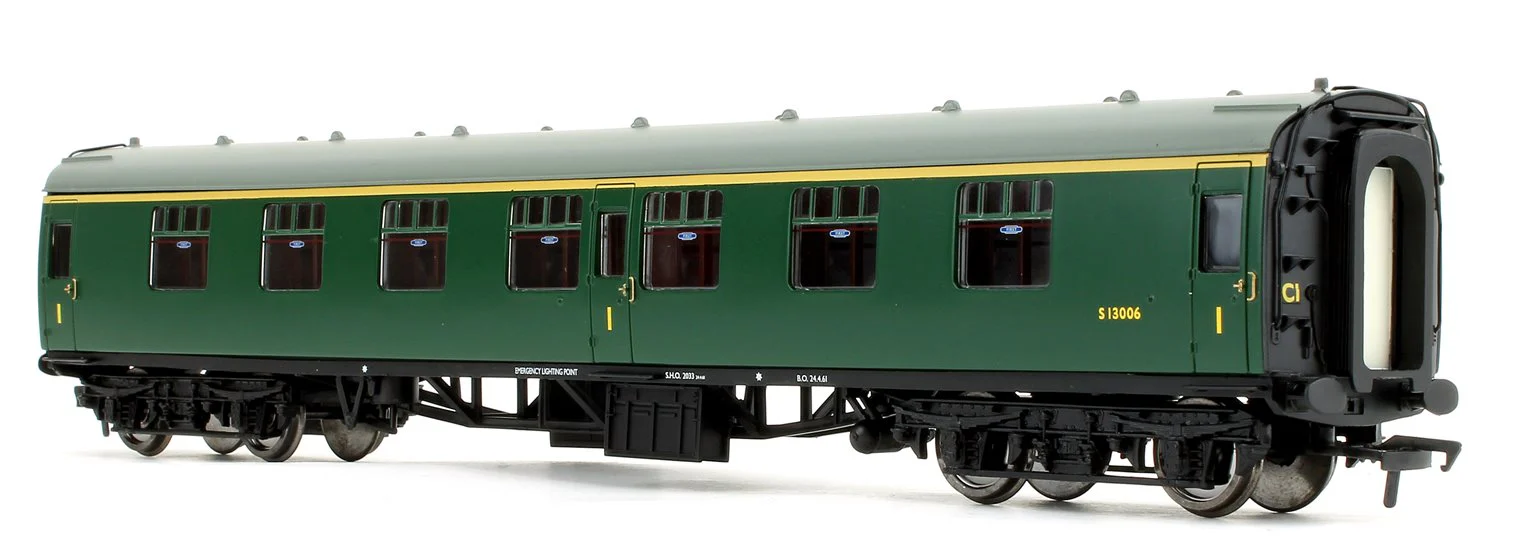 39-153D BR Mk1 FK First Corridor (SR) Green Passenger Coach S13006 - Image 2