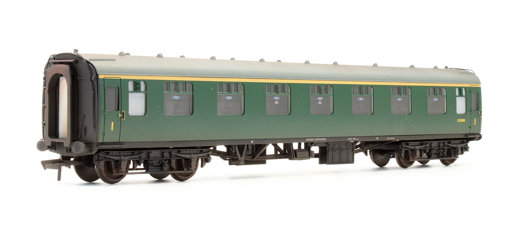 39-153D Pre-Owned BR Mk1 FK First Corridor (SR) Green Passenger Coach 'S13006' - Custom Weathered