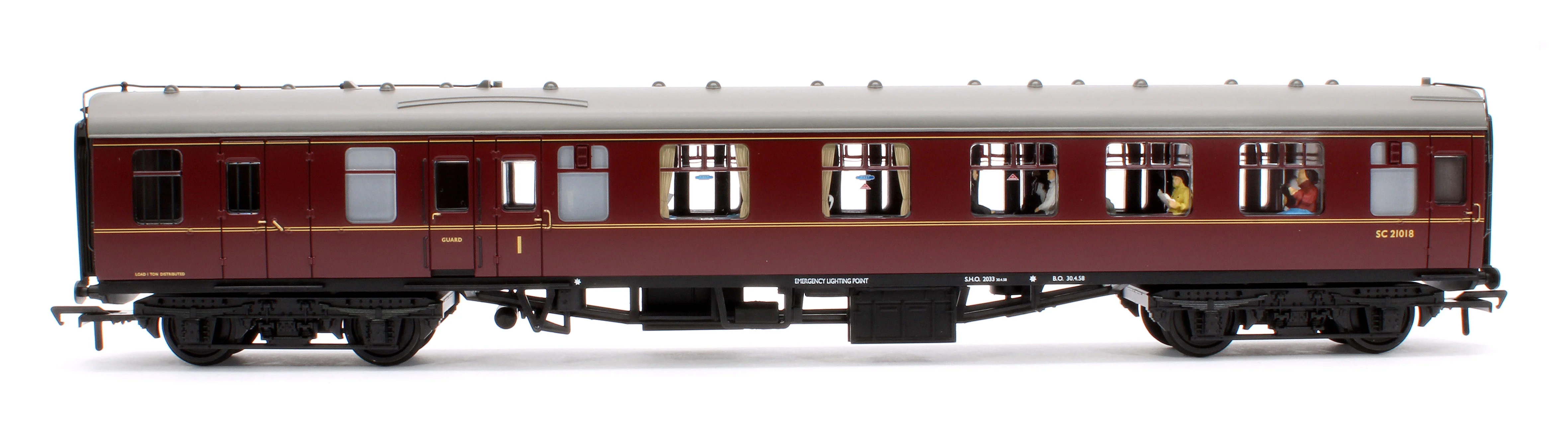 39-226FPF BR Mk1 BCK Brake Composite Corridor BR Maroon SC21018 - Fitted Passengers - Image 2
