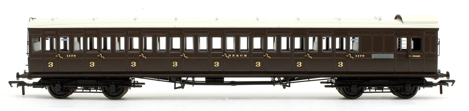 39-624 SE&CR 60ft Birdcage Brake Third SE&CR Wellington Brown 1170 - Image 3
