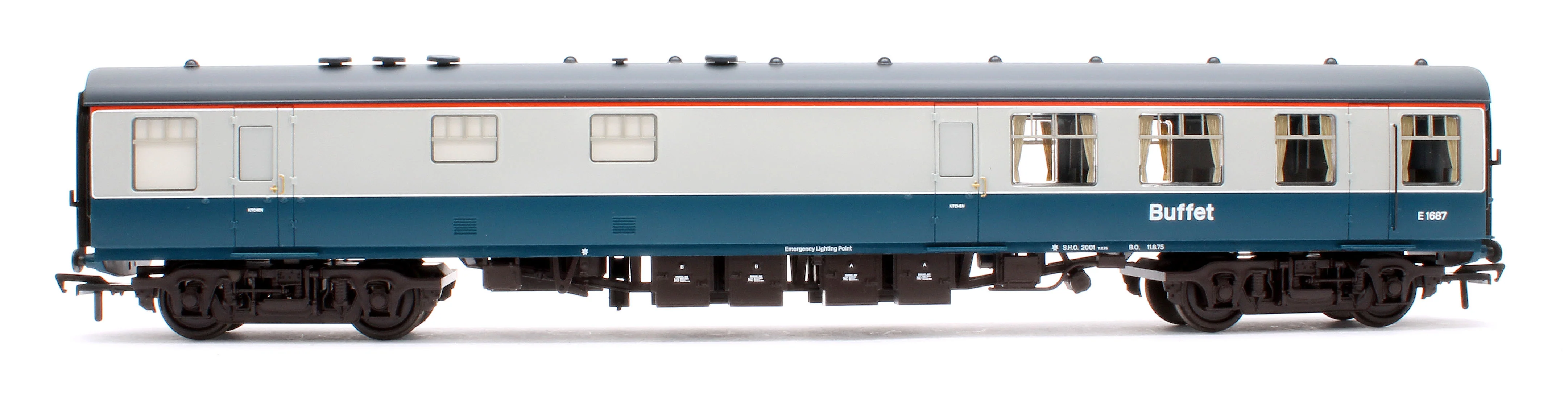 39-853 BR MK1 RB Restaurant Buffet BR Blue & Grey No.E1687 - Image 2