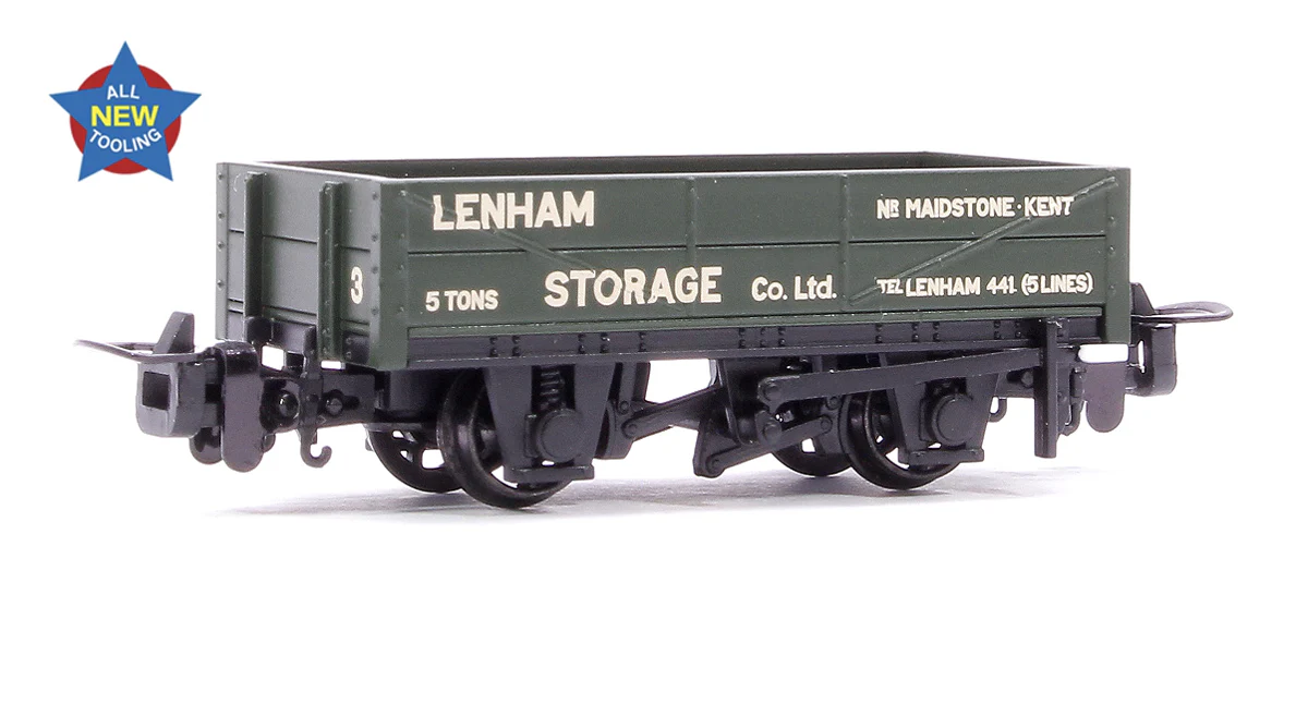 393-153 RNAD Rebuilt Open Wagon 'Lenham Storage' Green No. 3