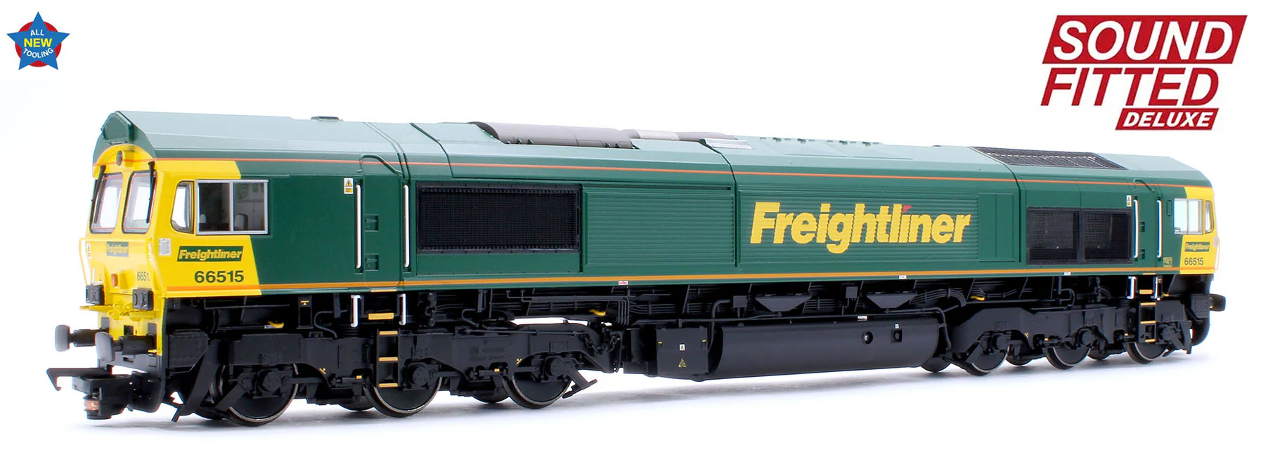 50-001SFX Class 66/5 66515 Freightliner Green Diesel Locomotive - Deluxe DCC Sound