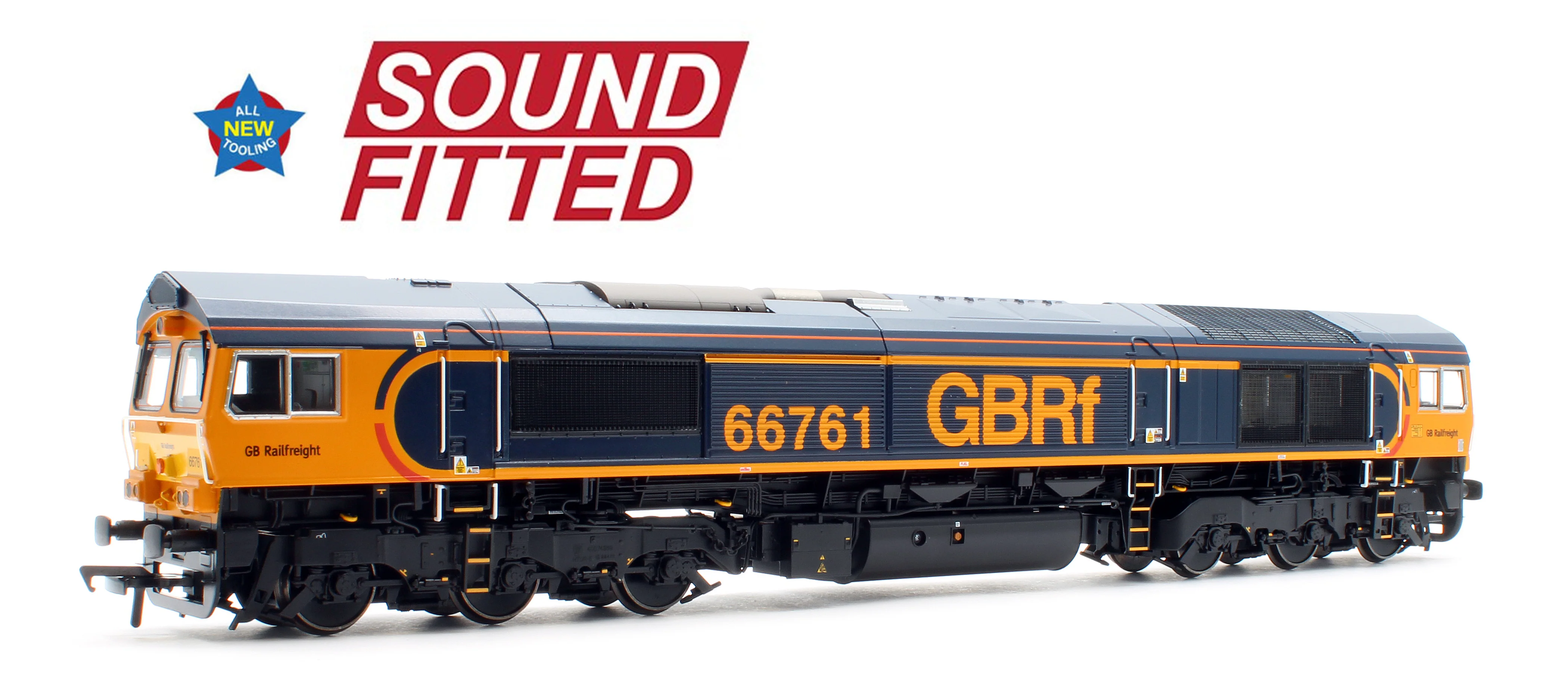 50-003SF Class 66/7 66761 'Wensleydale Railway Association' GBRf Europorte Diesel Locomotive - DCC Sound