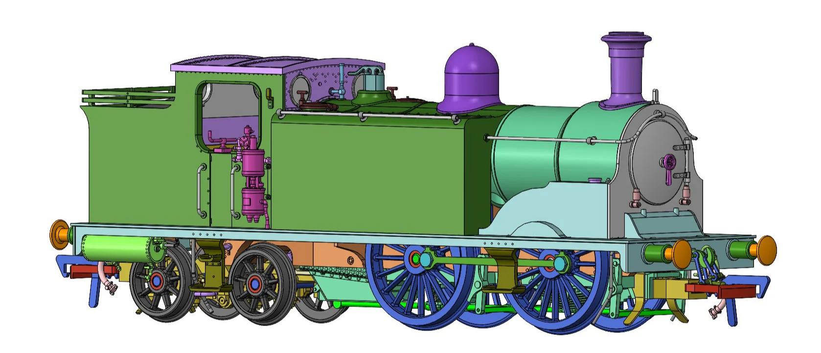 50-174ZSF Class 439 Caledonian 0-4-4T 15216 LMS Lined Black Steam Locomotive - DCC Sound - Image 5