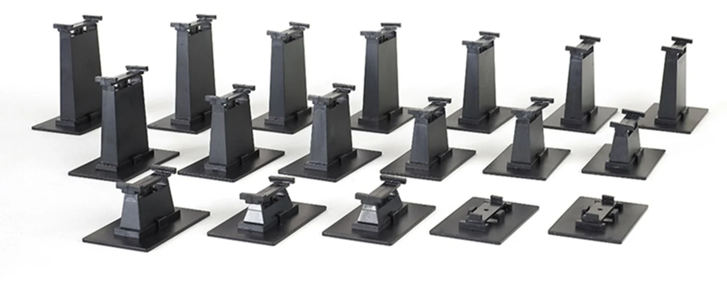 44595 E-Z Track 18 Pc.Graduated Pier Set (Compatible With On30)