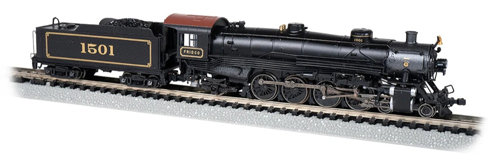 53456 4-8-2 Light Mountain - Frisco #1501 Steam Locomotive - DCC Sound