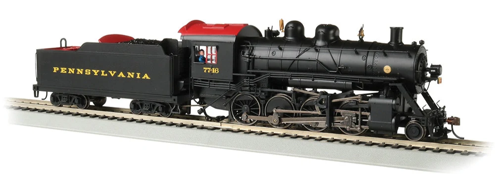 57909 Baldwin 2-8-0 - Pennsylvania #7746 Steam Locomotive - DCC Sound