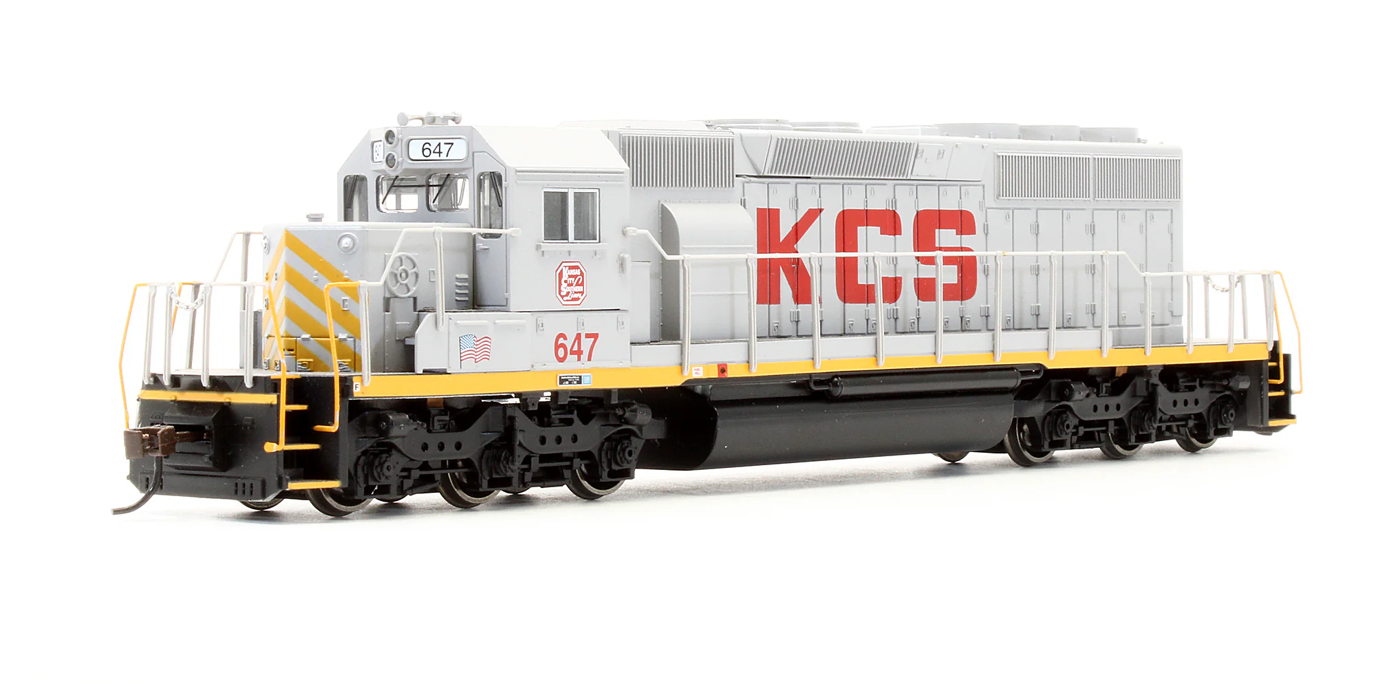 67012 Pre-Owned EMD SD40-2 Diesel Locomotive Kansas City Southern - Road #647