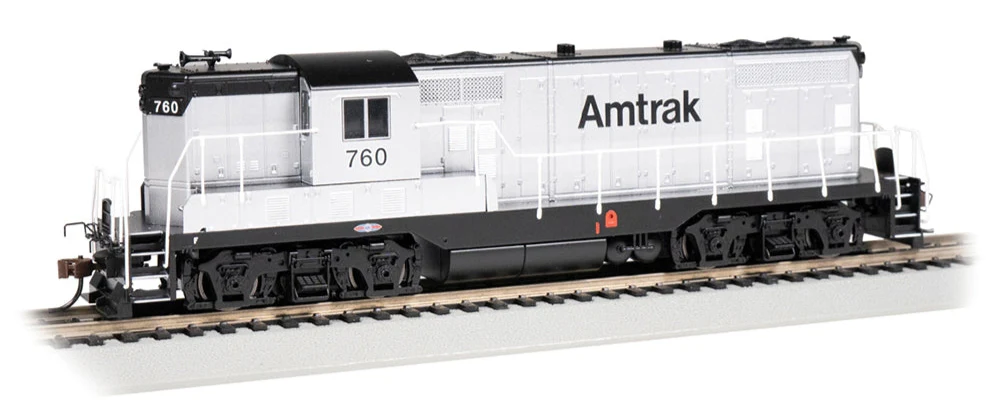 69101 GP7 - Amtrak #760 - MOW (Silver & Black) Diesel Locomotive - DCC Sound