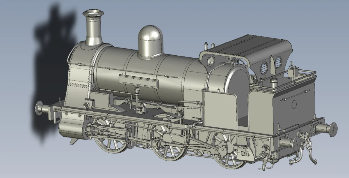 KRM-BEL-OO-R-BROWN Bellerophon' 0-6-0WT Brown As Preserved Steam Tank Locomotive - Image 3