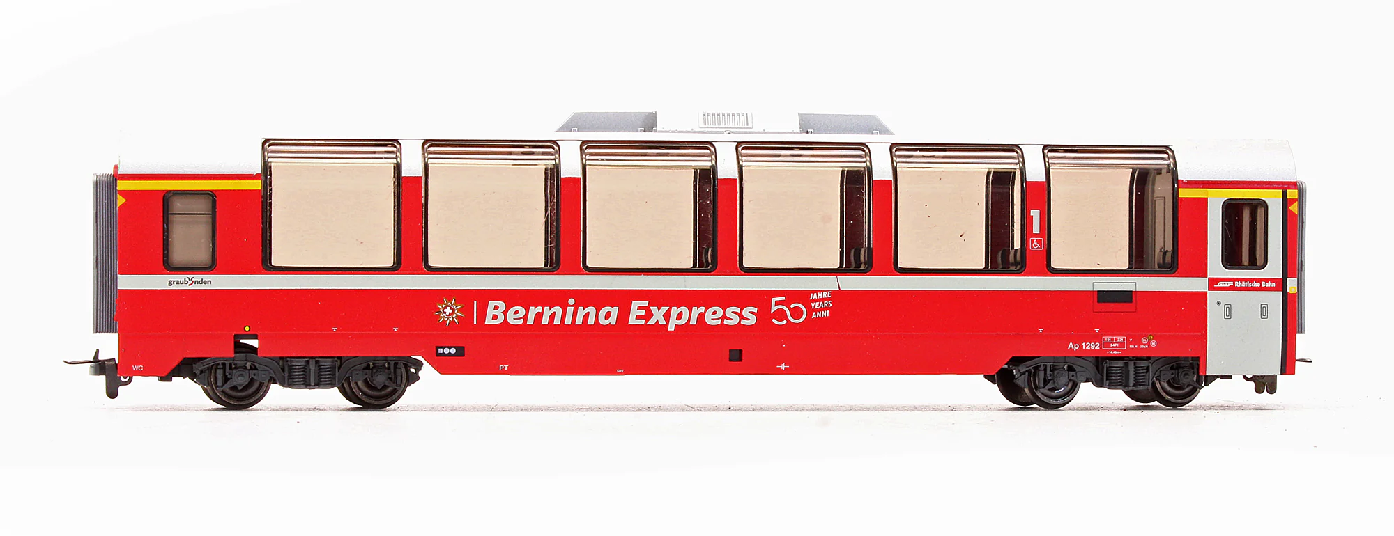 Pre-Owned RhB Ap 1292 Panoramic Passenger Coach - 50 Years BEX - Image 3