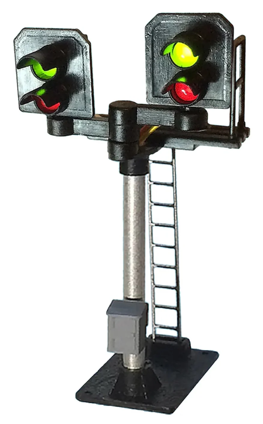 B382 2 Aspect Home (R/G) Platform Stepped T Junction Square Head Signal