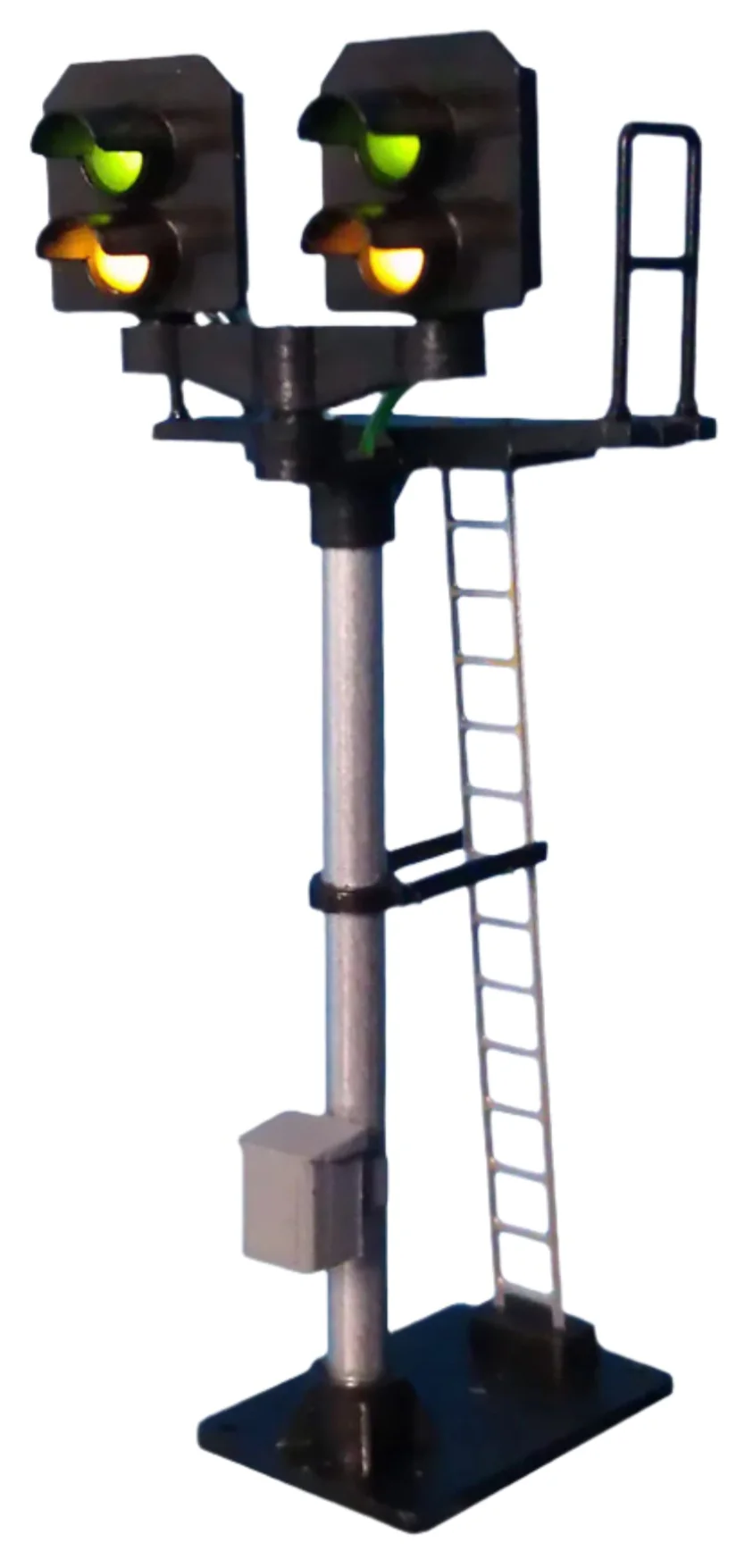 B401 2 Light Signal Yellow/Green T Junction Square Head