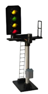 B674L 4 Aspect (R/Y/G/Y) Platform Left Offset Square Head Signal