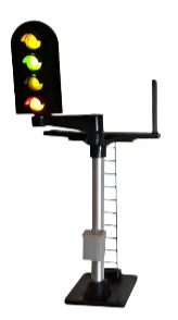 B675L 4 Aspect (R/Y/G/Y) Platform Left Offset Round Head Signal