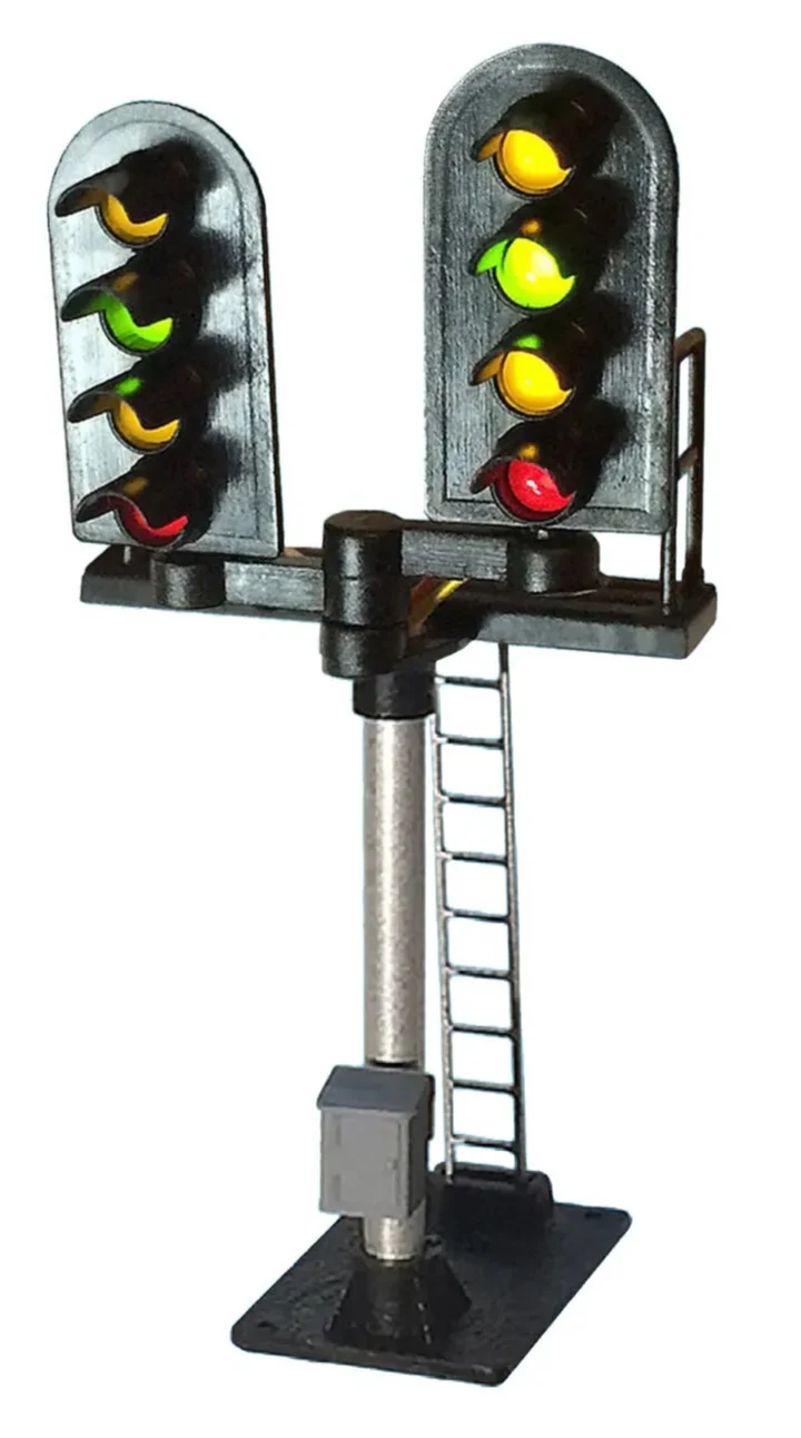 B717 4 Aspect (R/Y/G/Y) Platform Stepped T Junction Round Head (type 2) Signal