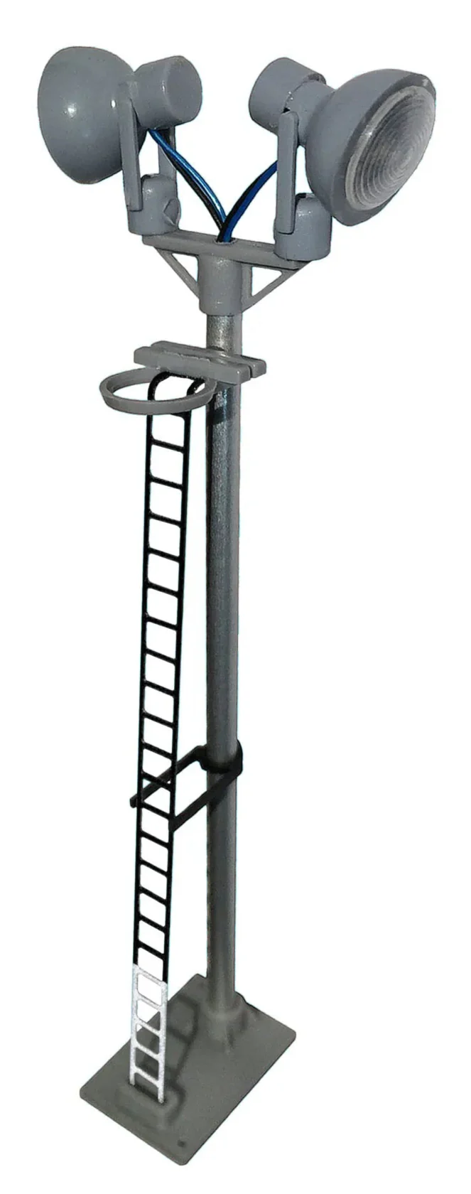 BL15B Bl15B Berko Twin Spotlight Head Short Lamp Black Ladder With White Base