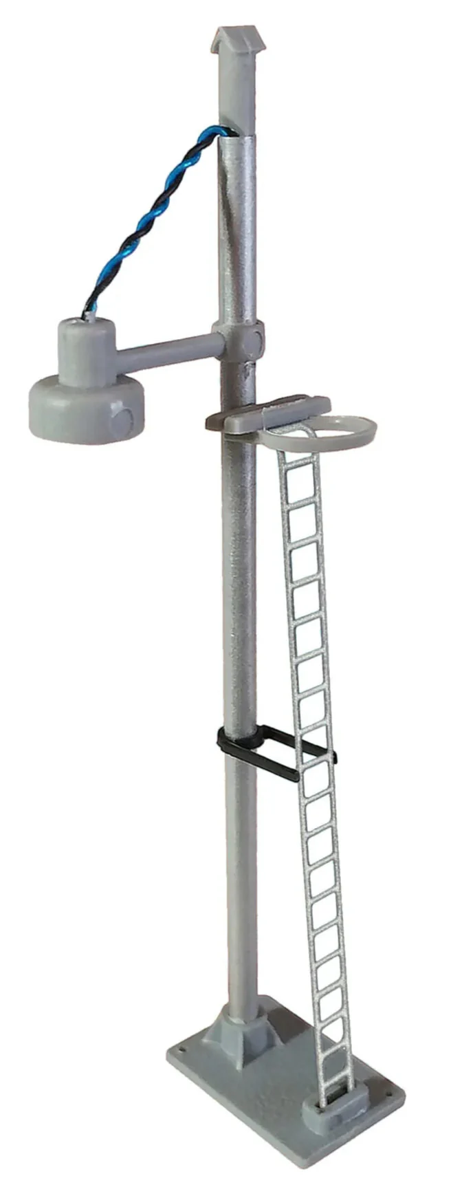 BL33S Single Bowl Head Short Yard Lamp (Silver Ladder) Yellow LED