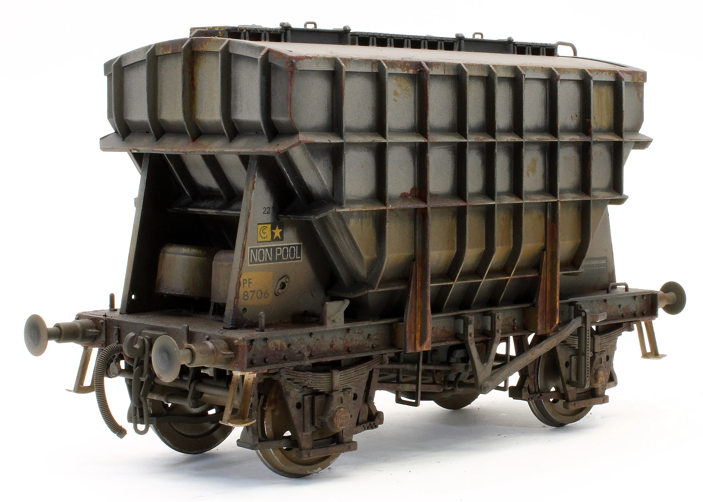 E3004BDW Bespoke Weathered Presflo Wagon Plain Grey 8706 (TOPS) - Deluxe Finish - Image 3
