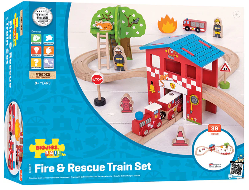 BJT037 Fire Station Train Set - Image 6