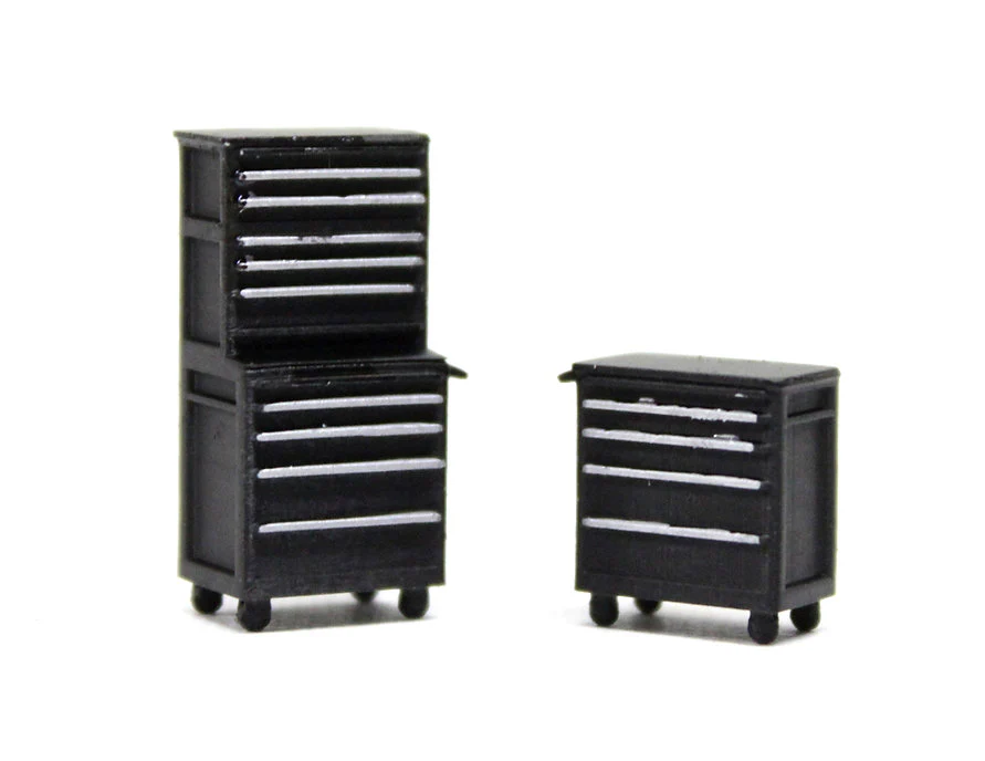 BSBLKMD2 Black Mechanic Drawers Car Garage Accessory - Pack of 2