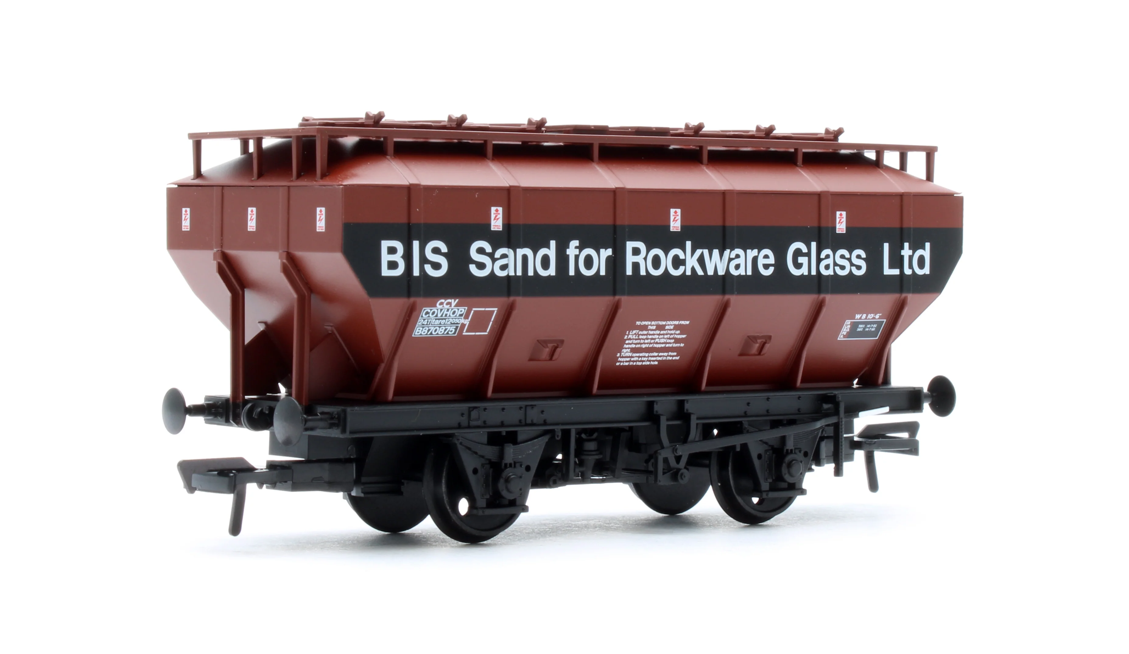 38-502B BR 35T 'Covhop' Covered Hopper BR Bauxite (TOPS) No.B870875 - Image 2