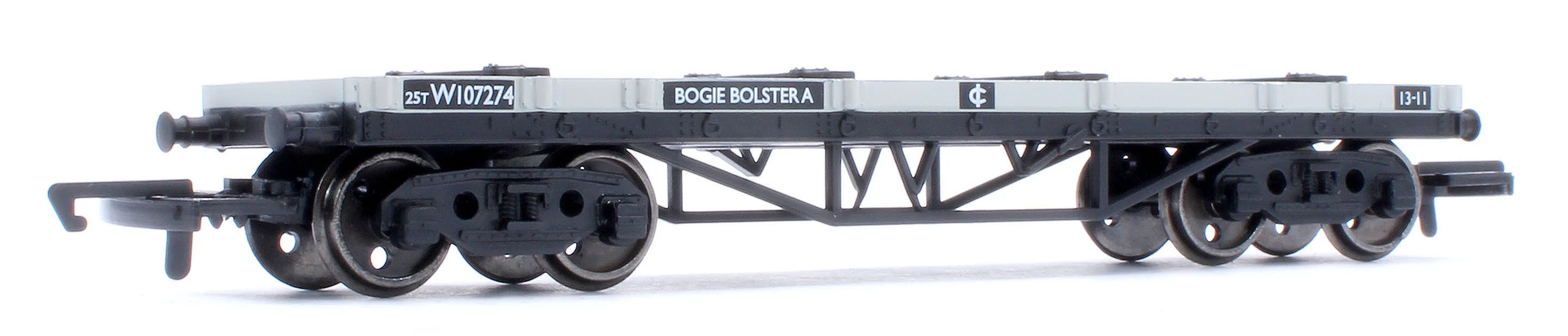 BR Macaw Bogie Bolster Wagon BR Grey No.107274 - Image 3