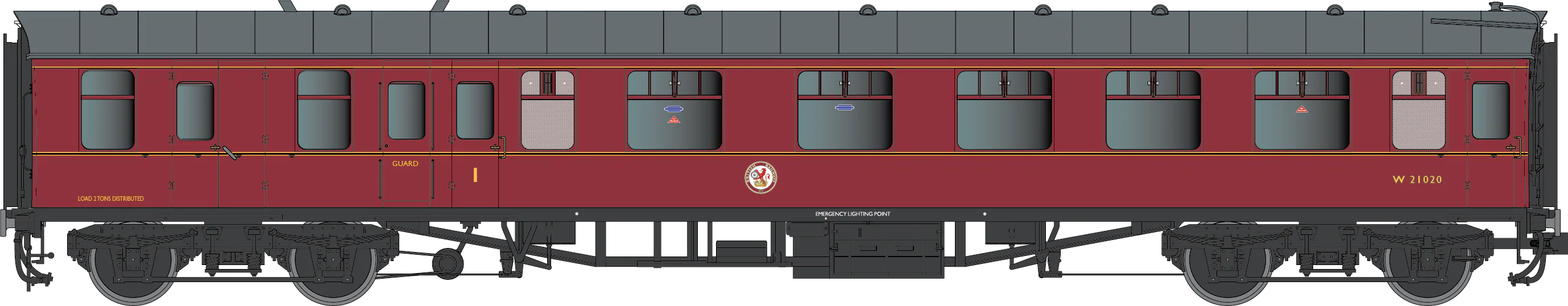 7P-002-002D BR Mk1 Maroon BCK E21015 Eastern Region - DCC Fitted