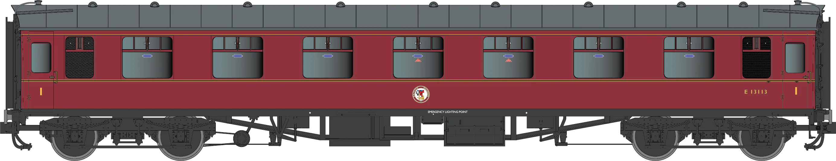 7P-002-053D BR Mk1 Maroon FK Sc13081 Scottish Region - DCC Fitted