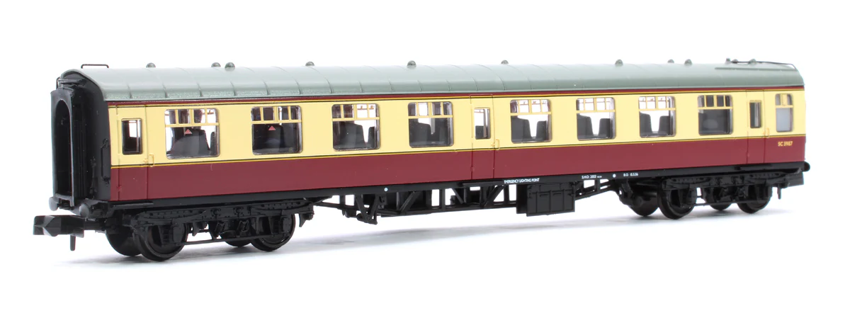 374-010F BR Mk1 TSO Tourist Second Open BR Crimson & Cream No.3987
