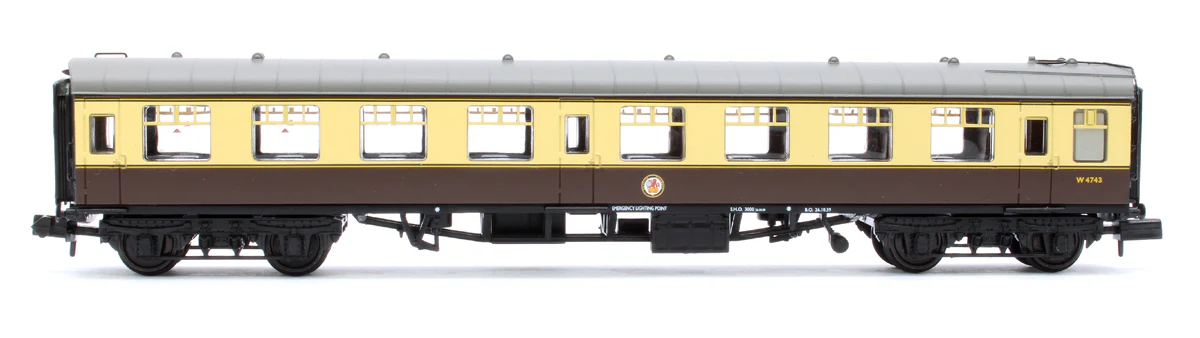 374-014C BR Mk1 TSO Tourist Second Open BR (WR) Chocolate & Cream No. W4743 - Image 2