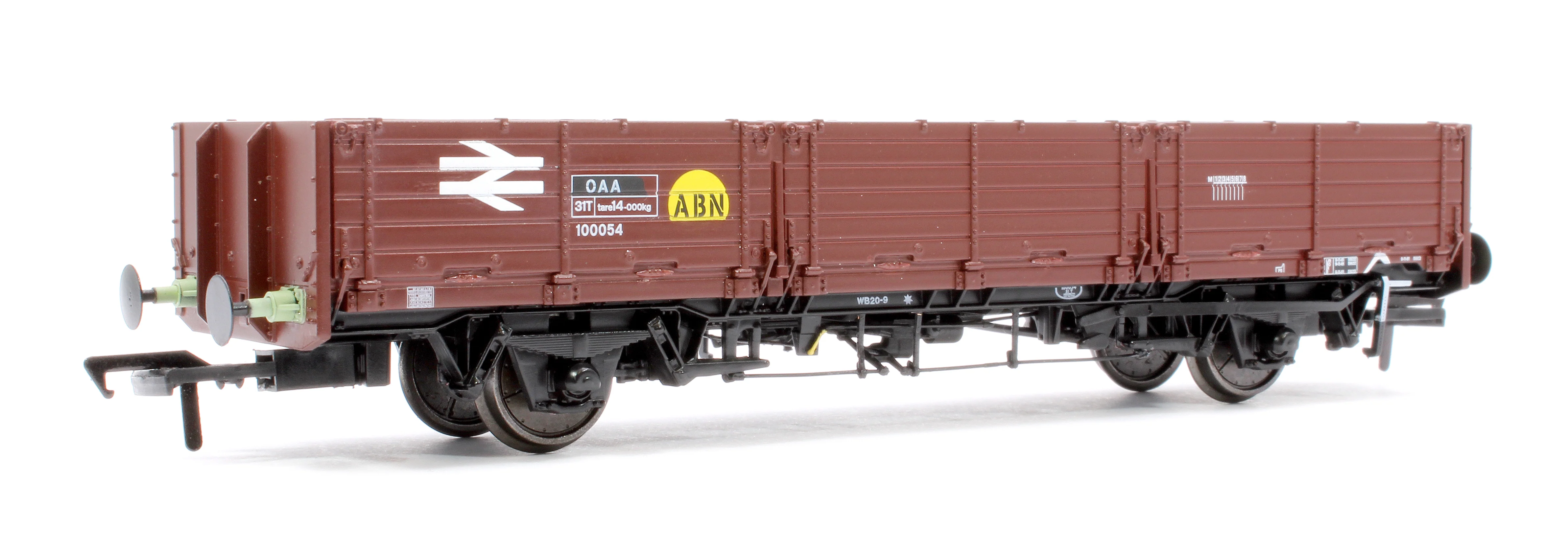 915003 BR ‘Open AB’ OAA Wagon No. 100054, BR bauxite, yellow ‘ABN’ spot - Image 3