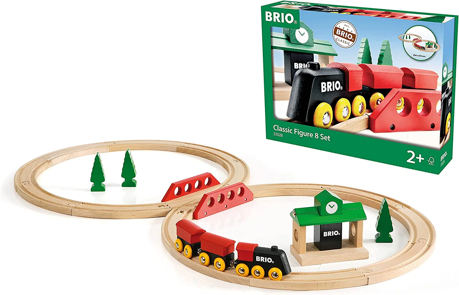 33028 BRIO Classic Railway - Figure 8 Set