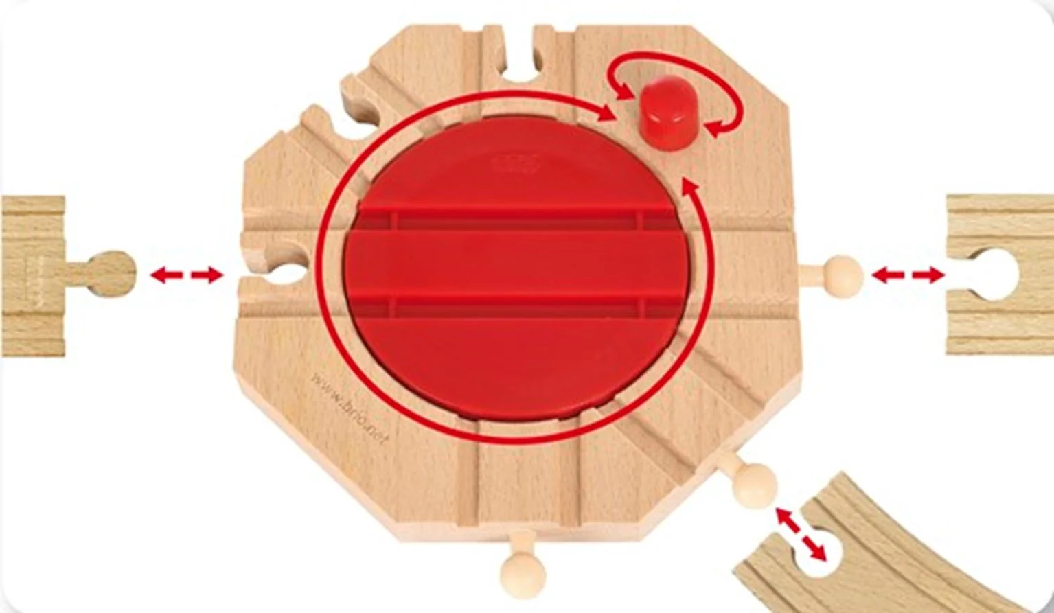 33361 BRIO WORLD - Mechanical Turntable for Railway - Image 3