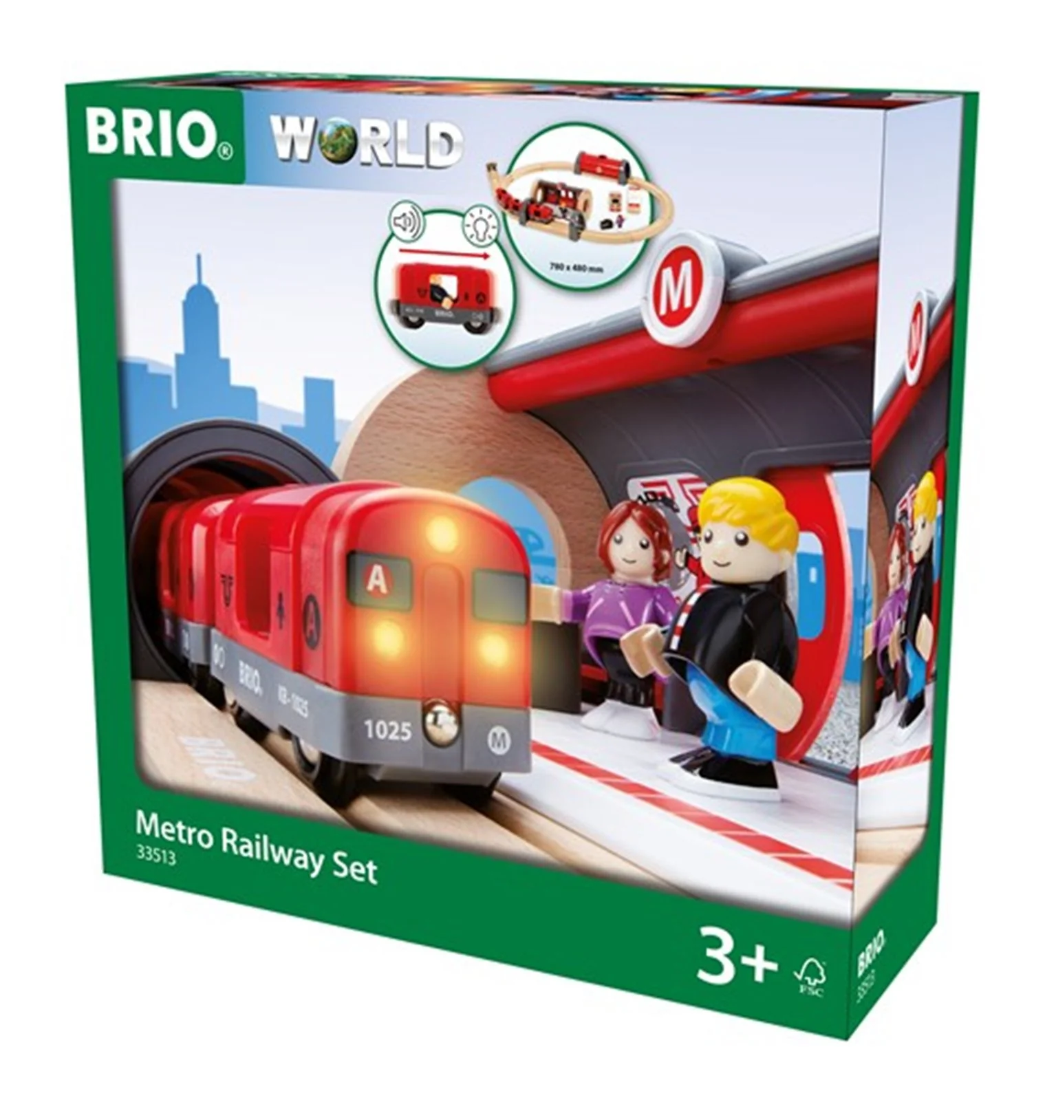 33513 BRIO WORLD - Metro Railway Set - Image 3