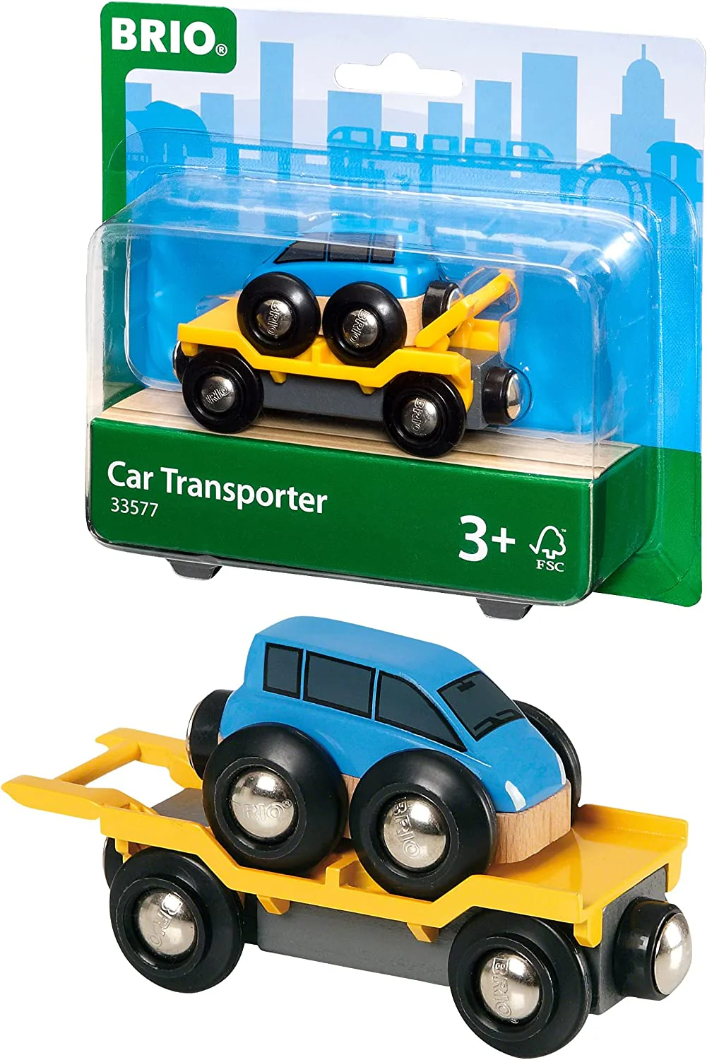 33577 BRIO WORLD - Car Transporter for Railway