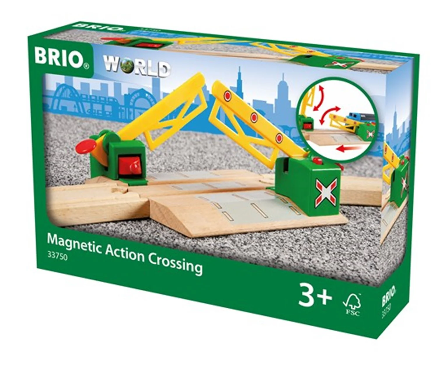 33750 BRIO WORLD - Magnetic Action Crossing for Railway - Image 3