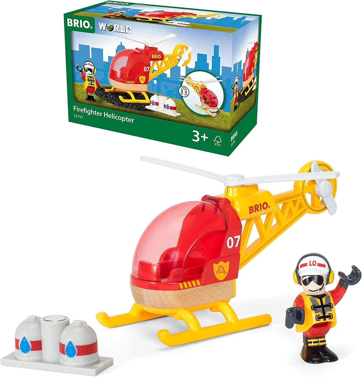 33797 BRIO WORLD - Firefighter Helicopter