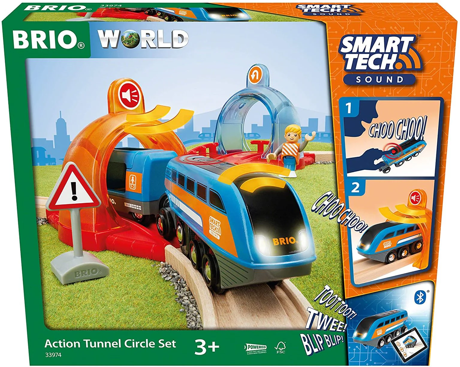 33974 Brio World Smart Tech Sound - Action Tunnel Circle Set - Image 2
